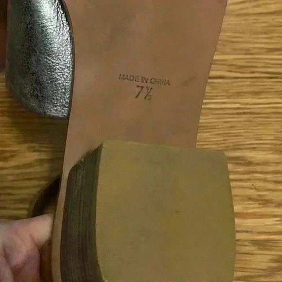 Madewell The Warren Silver and Tan Sandals festival, boho, Womens Size 7.5 - Picture 10 of 10